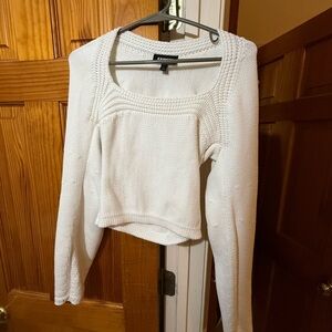 Express Ivory Knit Top